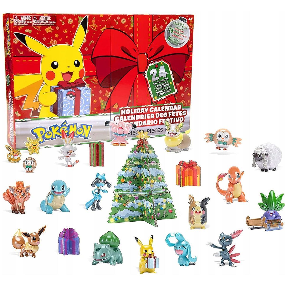 Pokemon Noël 2022 Calendrier de l'Avent Figurine Boîte Jouets 