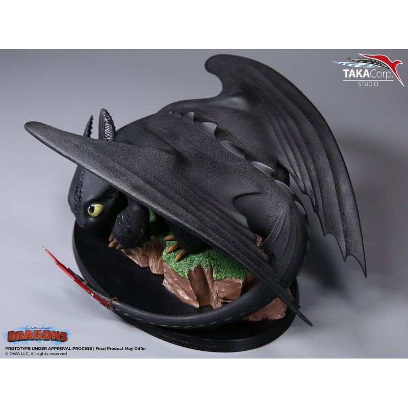 Dragons Tirelire Vinyle Krokmou (Toothless) 34cm