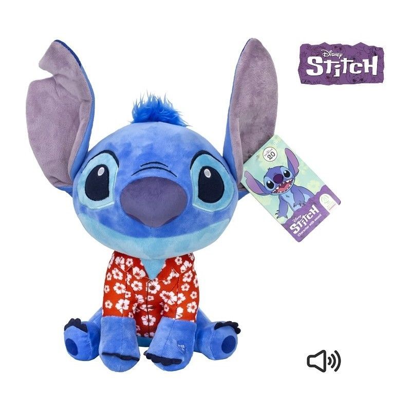 Peluche Leroy 100th Stitch Anniversary Disney 30cm Sonido