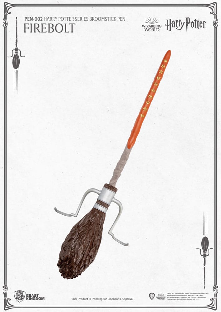 Harry Potter stylo à bille balai volant Firebolt 29 cm